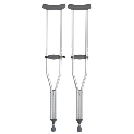 MCKESSON Aluminum Adult Underarm Crutches 5' 2" to 5' 10" User Ht. 146-10430-8